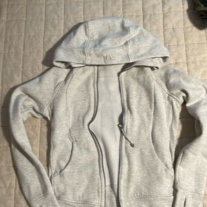 Lululemon scuba hoodie heathered gray size 6